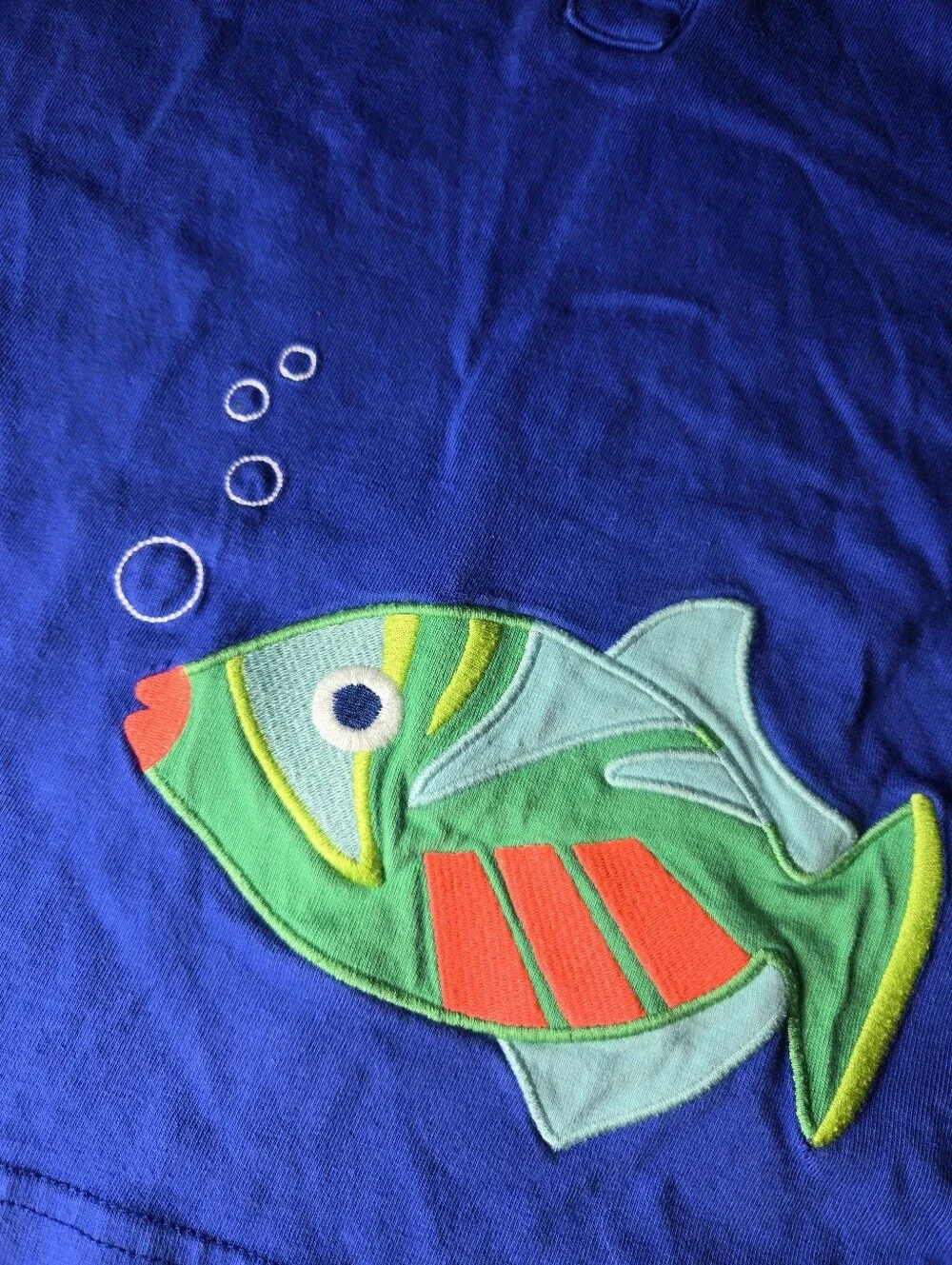 Gymboree Royal Blue Boys Polo with Fish Applique Size 6